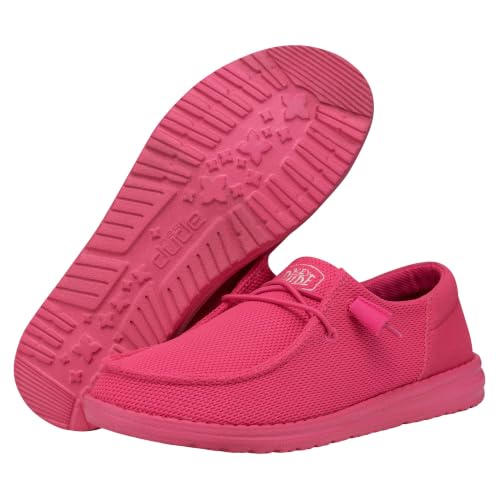 HEYDUDE Women's Wendy Funk Mono Slip On Loafer, Electric Pink, Size 5 - image 5