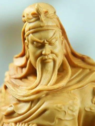 Amazon.co.jp: 仏教工芸 関羽像 武財神 中国武将 三国志 木彫仏像