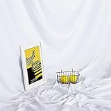 Lezalic 背景布 布 無地 撮影用 3m×4m バックスクリーン 写真 スタジオ 多用途 各色 撮影布 (ホワイト)