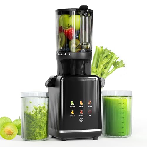 Kndko Cold Press Juicer, Juicer Machines with 4.35" Wide Feed