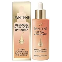 Pantene Grow Abundant Anti-Hair Loss Scalp Serum Treatment 60ml. Grow Thicker, Fuller, Longer, Denser Hair in 8 Weeks. Increase Density & Reduce Hair Loss. With 3000 Pro-Vitamin Complex & Niacinamide