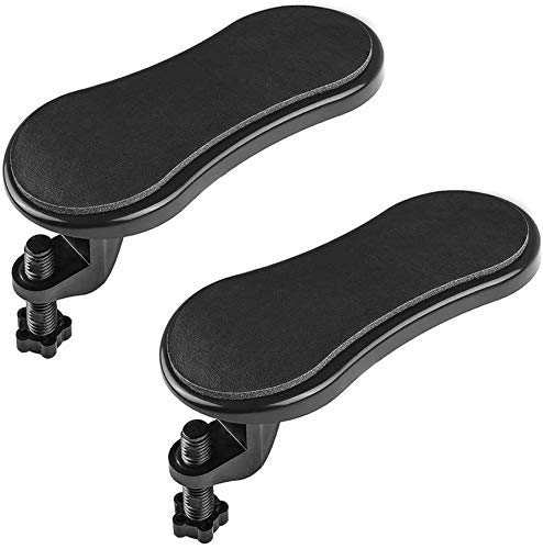 Image of Arm Wrist Rest Support Armrest Desk Extender-PC Computer Laptop Desk Extender Table Pad Support Health Care Hand Support Adjustable Attachable Home Office Comfortable Use (2 Piece)