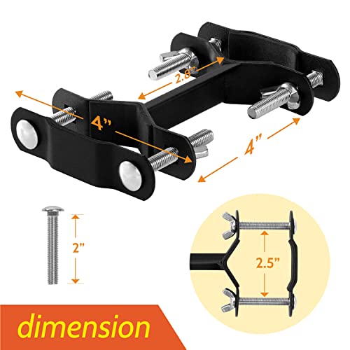 2 Pack Deck Umbrella Mount - Clamp On Deck Rail Or Fence, Outdoor Universal Patio Umbrella Holder To Holding The Patio Umbrella And Led Torch Lights, Flag Pole Brace - Help Maximize Your Space #TOP1