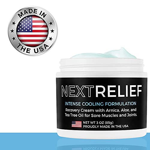 Nextrelief Cooling Pain Relief Cream - [3 Oz] Usa Made With Arnica, Aloe, Tea Tree Oil, & More - Feels Great On Muscles And Joints - Use For Soreness, Aches, Inflammation, Arthritis, & More #TOP2