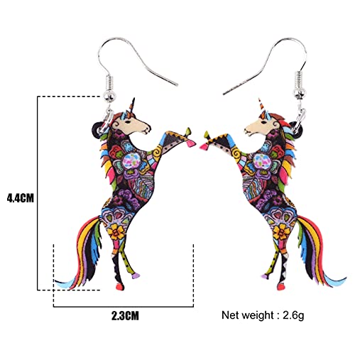 BONSNY Unicorno Cavallo Charm Goccia Ciondola