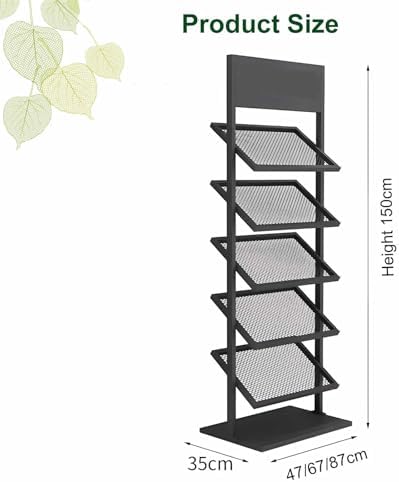 Floor Standing Ceramic Tile Display Rack - 47x35x150cm Building Material Shelf for Supermarkets, Craft Shows, Home Improvement, Retail Display Solutions
