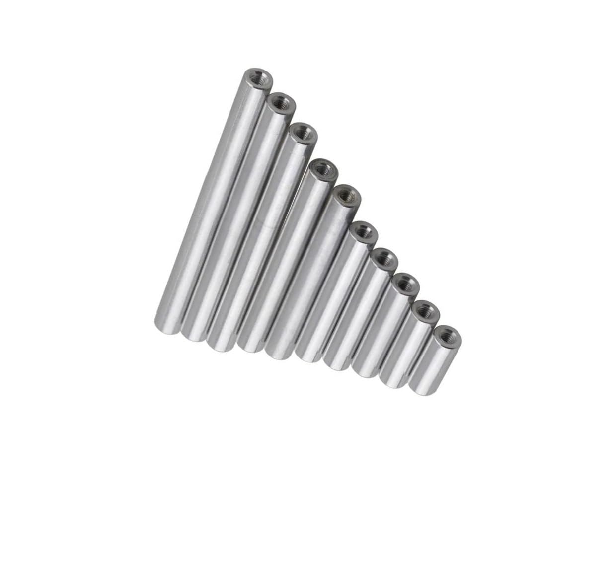 Aluminiowy kołek dystansowy M5, okrągła kolumna z gwintem żeńskim i długą nakrętką do modelu RC, 5 szt(50mm)