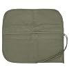 Paint Brush Holder - 24 Slot Artist Paint Brushes Case - Natural Canvas Rollup - Paintbrush Protection (Canvas Paintbrush Holder, 24 Slots,Army Green)
