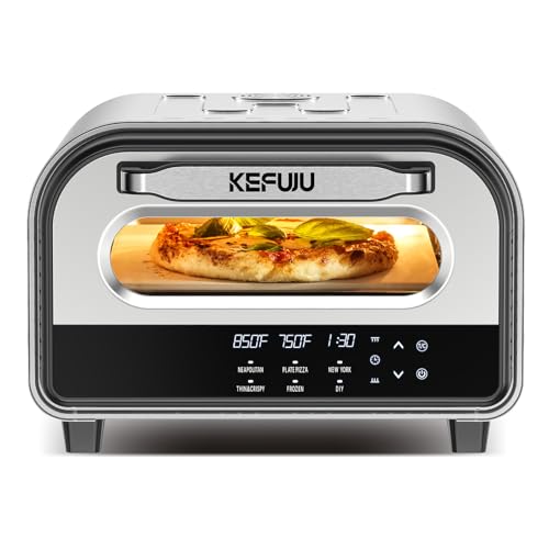 Pizza Oven Indoor,pizza maker,Makes 12 Inch Pizzas in 90s at 850°F,Countertop Electric Pizza Oven with Continuous Baking - Detailed View