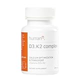 HumanN Vitamin D3 and K2 Complex - Supports Immune, Respiratory, Lung, and Bone Health - Dietary...