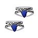 Dominik Cotton Jock Straps Underwear, Mens, Black, White, Red, Green & Blue Colors (M, Princess Blue)