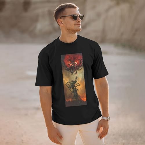 Youth Dads Crew Neck T Shirt Short Sleeve Clothing for Blood borne Tshirts,Breathable tee4