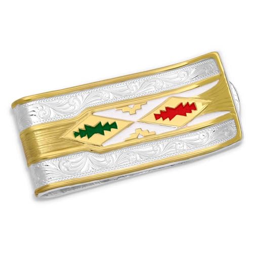 Montana Silversmiths Made in the USA Western Lifestyle Money Clip (Mexican Pride)3