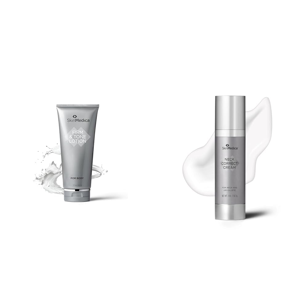 SkinMedica Bundle of Firm & Tone and Neck Correct products to Benefit Your Weight Loss Journey While Reducing Visible Signs of Wrinkles and Aging & Tighten and Lift Sagging Skin
