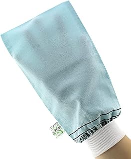 HS Istanbul Colorful Exfoliating Mitt, Turkish Bath Scrubbing Glove, Kese,Natural Handmade, Bath Glove, for All Skin Types, Get Rid of Dead Skin, Comes in Random Colors
