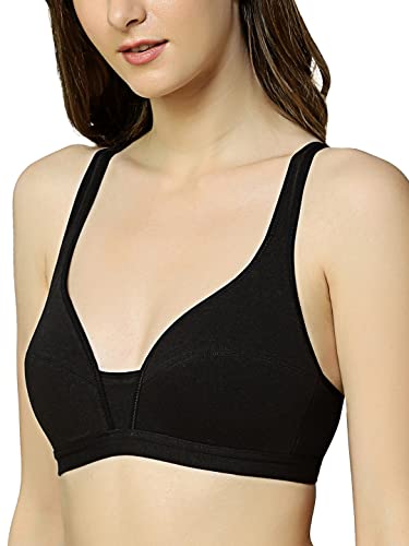 Image of Triumph Beginner Bra for Women Padded Non Wired Bra Wireless Full Coverage Lingerie for Teens Lightly Padded Cut-n-Sew Support Wide Straps Elastic Bottom Band Pack of 1