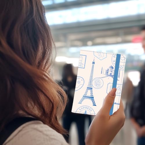 Étui de passeport en cuir Tour idéal pour l'embarquement à l'aéroport - 5