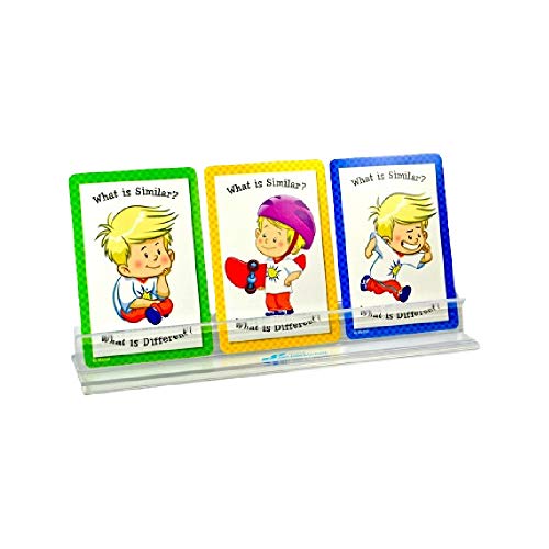 Ableware 15-Inch Playing Card Holder With Low Vision Cards - Handheld Card Organizer For Easier Gameplay