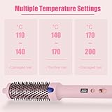 Layhou Thermal Hot Brush, Heated Round Brush for Hair Styling, Ionic Ceramic Hair Straightening Brush with 4 Heat Settings, Auto Shut-Off, for All Hair Types, Dual Voltage 100-240v - Image 5
