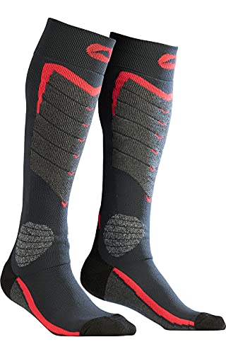 MONNET Access Chaussettes Mixte adulte - Noir (Rouge/ Gris) - M (41-42) Cover