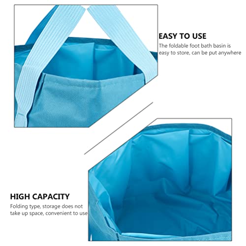 Cuenca plegable para remojar pies ARTIBETTER azul miniatura 5
