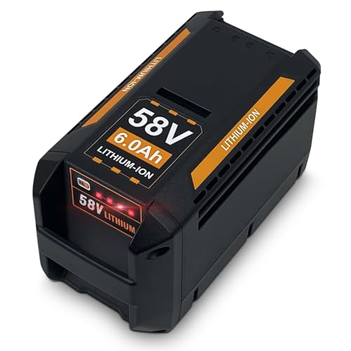 58V 6.0Ah Lithium Battery Replacement for Echo 58V Battery CBP-58V40 CBP-58V20 CBP-58V2AH CHT-58V CDST-58V CCS-58V CLM-58V, Compatible with Echo 58 Volt MAX PRO Series Power Tools (58V 6000mAh)