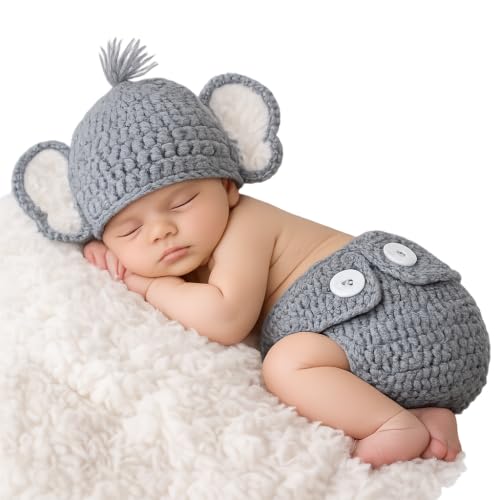 Image of Matissa Newborn Baby Girl/Boy Crochet Knit Costume Photography Prop Hats Outfits