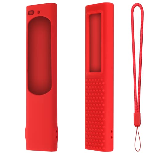 Image of Silicon Protective Case Cover Compatible with Samsung Smart TV Remote Control 2022 TM2280E QLED TV BN68-13897A (Remote Not Included) - Red