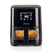 Ariete 4639 Friggitrice ad aria 4,5L, 1300W, Capacità 4,5L, 8 programmi, Funzione Grill, Temperatura fino a 200°C, Nero