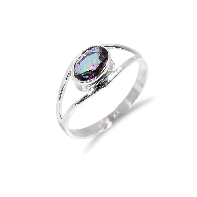Bague quartz mystique argent 925 le cadeau idéal homme femme