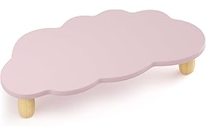 Purple Cloud-Shaped Monitor Stand: A Majestic Desk Organizer for Enhanced Ergonomics