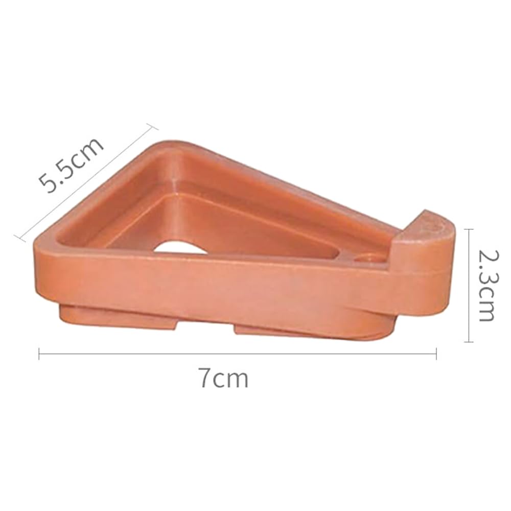 12 Blumentopf-Füße Aus Polypropylen – 7x5,5x2,3 Cm, Unsichtbare Erhöhung Für Bessere Drainage, Rutschfest, Für Innen & Außen