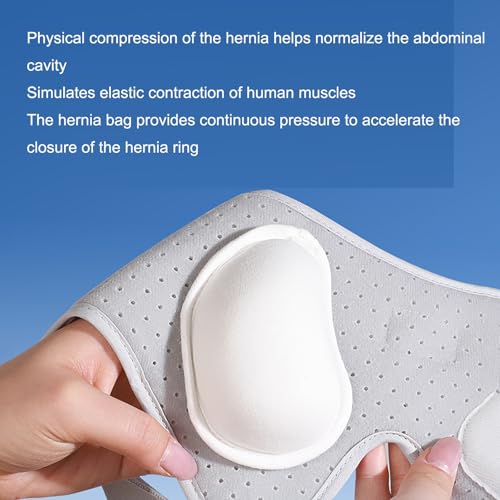 Faja para hernia para hombre banda ajustable con compresión miniatura 5