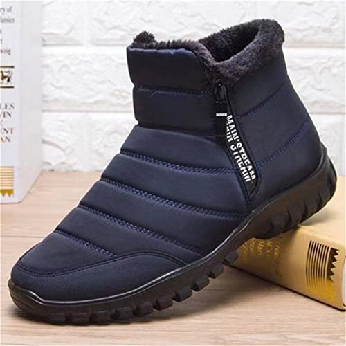 Winter Shoes Men Snow Boots Men's Waterproof Winter Boots Zipper Wide Toe Box Barefoot boot Fur Lined Minimalist Zero Drop Sole2