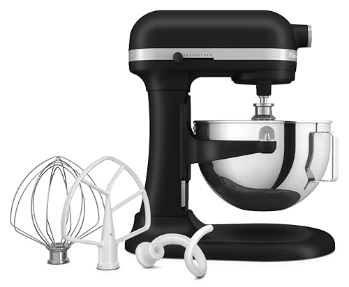 KitchenAid HEAVY DUTY - BATIDORA AMASADORA CON BOL ELEVABLE DE 5,2L - NEGRO MATE 5KSM55SXXEBM