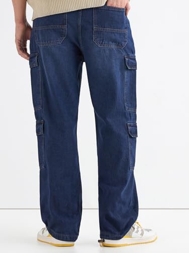 Image of Bewakoof Men's Baggy Fit Jeans