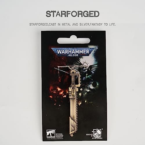 Image of Starforged Warhammer 40000 Thunderhammer & Thunderhead KeyChain Space Marines Astartes WH40 Jewelry