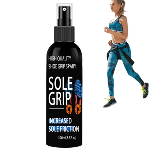 Spray de tracción para zapatillas, líquido de agarre de de goma, calzado antideslizante, potenciador de fondo de zapatos de baloncesto de 100 ml con función de aumento, soporte de cancha