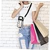 HEALEEP 2 Stück Teiliges Transparentes Crossbody tasche Kleine Durchsichtige PVC Schultertaschen mit Reißverschluss Verstellbarer Gurt Stadionzugelassen Unisex Modisch und Langlebig für #4