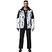 ALSOGO Skianzüge Für Herren 2-teiliger Snowboard Sets Wasserdicht Winddicht Winter Warme Ski Jacke und Hosen Set Zum Skifahren Snowboarden Klettern