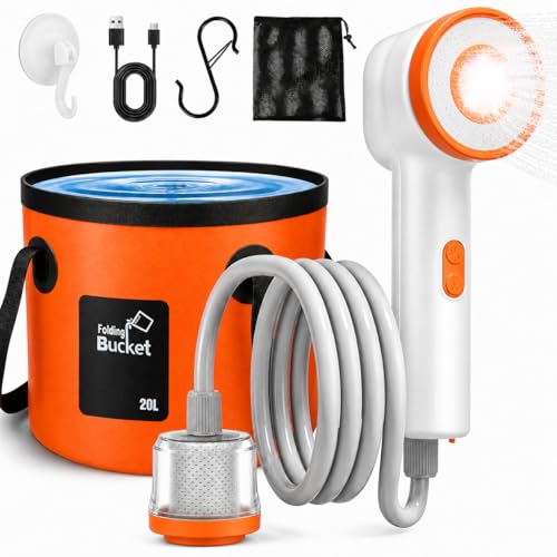 Douche de camping portable pour éliminer le sable après la plage