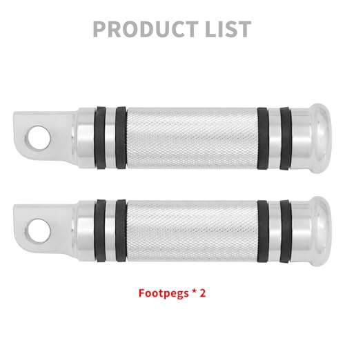 Image of Motorcycle Foot Pegs Male Mount Footrests Pedal For Harley