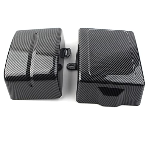 Couvercle de batterie résistant pour Dyna Street Bob cache carénage ABS carbone - 5