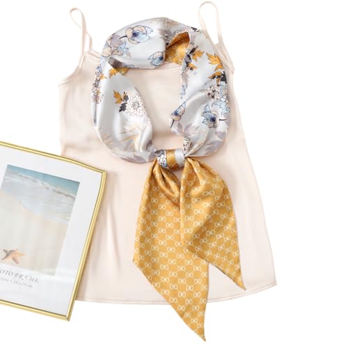 Image of CorssKulture Lightweight Satin Ribbon Scarf for Women's 150 x 15 cm | Silky Soft Scarf Perfect for Gifting