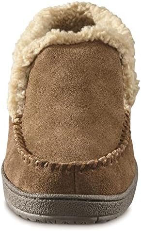 Guide Gear Burly II Men’s Fuzzy Warm Cozy Moccasin Slippers Indoor Outdoor Bedroom House Shoes | Image 4