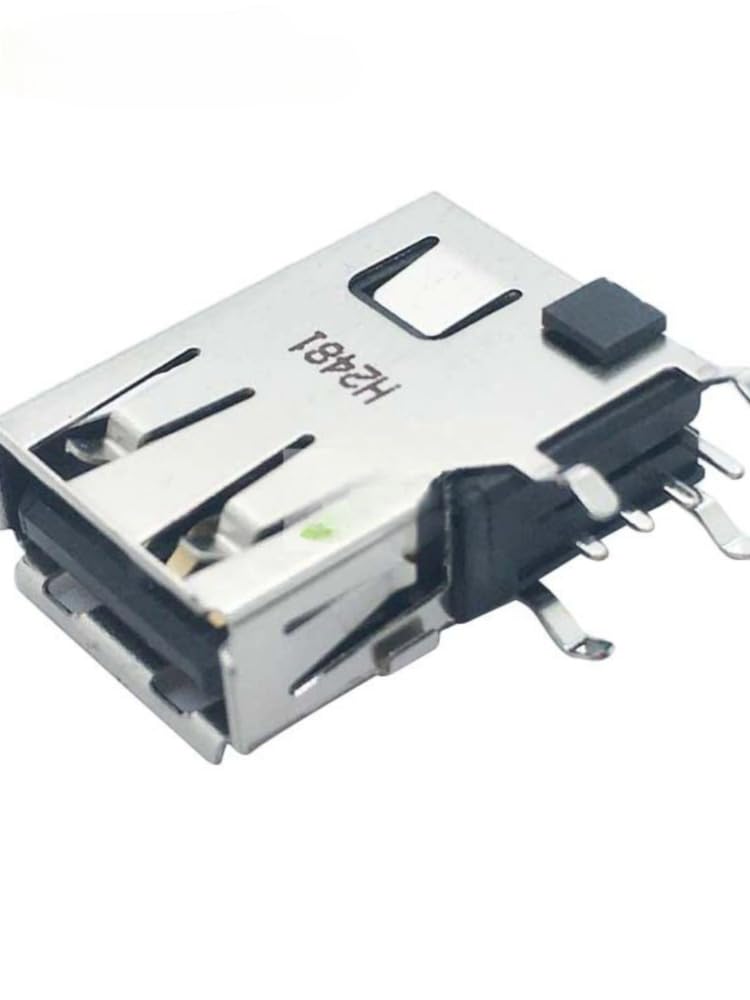 10pcs new UB3119C-4SK8-4F side vertical socket USB2.0 interface A type female seat flange side plug