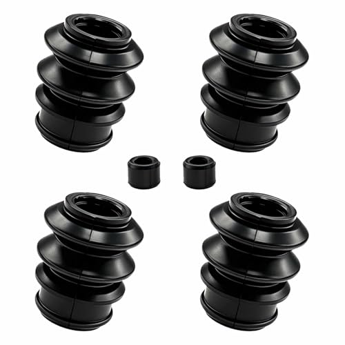 CCNU 4PCS Brake Caliper Pin Bushing Kit Rubber Caliper Slide Pins Boots for Sealing Durable Caliper Rebuild Kit Automotive Replacement Drive Shaft Assemblies Brake Bushings for Honda Chevy Pontiac