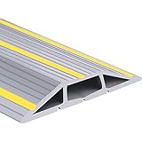 Anfanフロアケーブルカバー ケーブルプロテクター 床用配線モール フィートコードプロテクター電線ケーブルカバー オフィス マイホーム 工場 ワークショップ倉庫 コンサート など配線整理用 屋外環境に最適 (グレー)