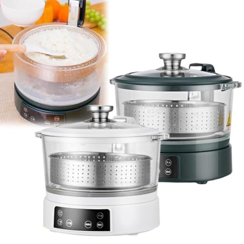 Low Sugar Rice Cooker,Intelligent Lifting Sugar Removal Rice Cooker,Timing Lifting Low Carb Rice Cookers with Stainless Steel Steamer Tray, Automatic Drain Rice Steamer