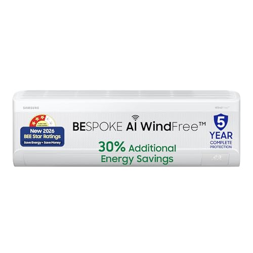 Samsung 1.5Ton 3Star,New Star rated, Bespoke AI WindFree Inverter...